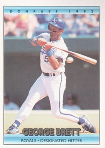 #143 George Brett - Kansas City Royals - 1992 Donruss Baseball