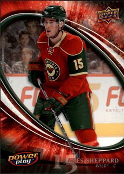 #143 James Sheppard - Minnesota Wild - 2008-09 Upper Deck Power Play Box Set Hockey