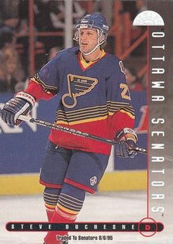 #143 Steve Duchesne - Ottawa Senators - 1995-96 Leaf Hockey