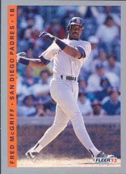 #143 Fred McGriff - San Diego Padres - 1993 Fleer Baseball