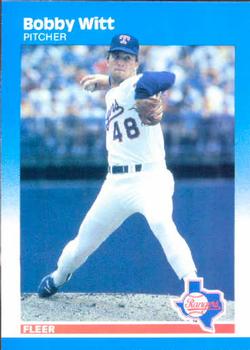#143 Bobby Witt - Texas Rangers - 1987 Fleer Baseball
