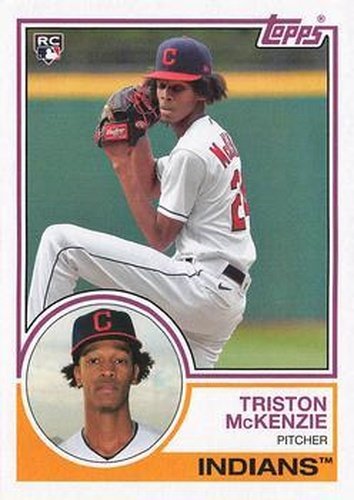 #143 Triston McKenzie - Cleveland Indians - 2021 Topps Archives Baseball