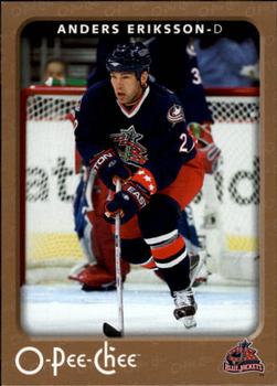 #143 Anders Eriksson - Columbus Blue Jackets - 2006-07 O-Pee-Chee Hockey