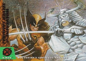 #143 Wolverine vs. Silver Samurai - 1994 Ultra X-Men