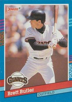 #143 Brett Butler - San Francisco Giants - 1991 Donruss Baseball
