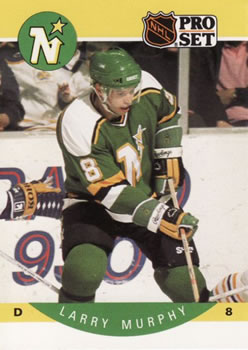 #143 Larry Murphy - Minnesota North Stars - 1990-91 Pro Set Hockey