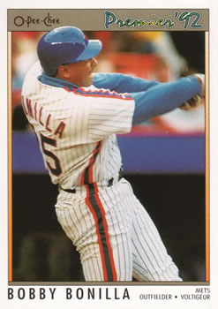 #143 Bobby Bonilla - New York Mets - 1992 O-Pee-Chee Premier Baseball
