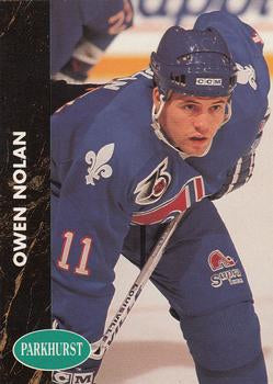 #143 Owen Nolan - Quebec Nordiques - 1991-92 Parkhurst Hockey