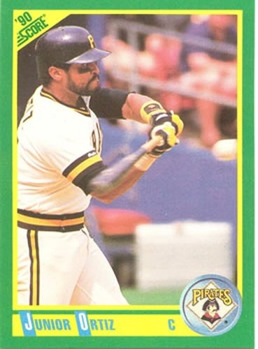 #143 Junior Ortiz - Pittsburgh Pirates - 1990 Score Baseball