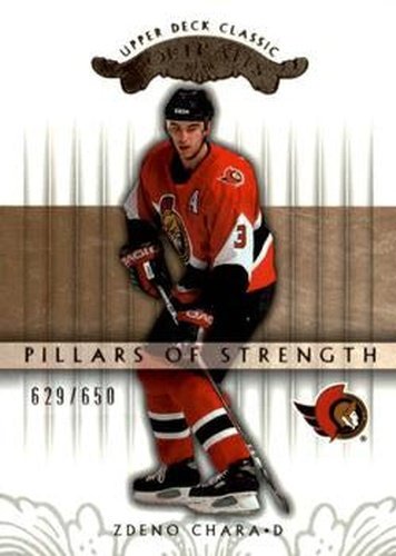 #143 Zdeno Chara - Ottawa Senators - 2003-04 Upper Deck Classic Portraits Hockey