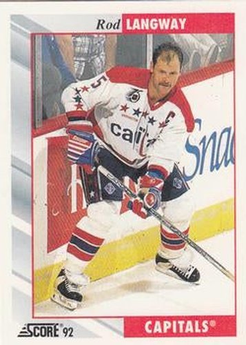 #143 Rod Langway - Washington Capitals - 1992-93 Score USA Hockey