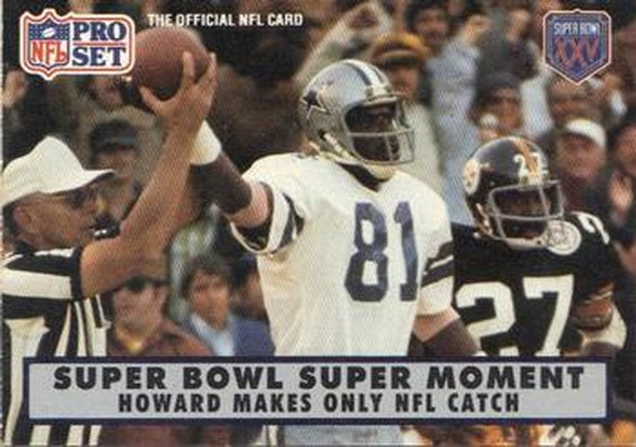 #143 Percy Howard - Dallas Cowboys - 1990-91 Pro Set Super Bowl XXV Silver Anniversary Football