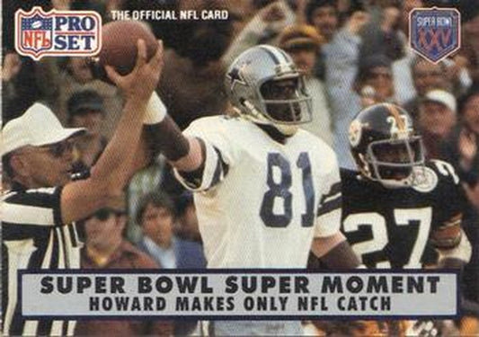 #143 Percy Howard - Dallas Cowboys - 1990-91 Pro Set Super Bowl XXV Silver Anniversary Football
