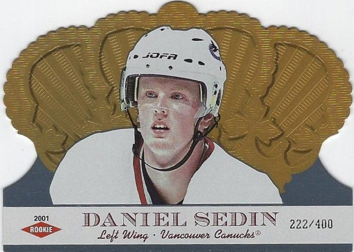 #143 Daniel Sedin - Vancouver Canucks - 2000-01 Pacific Crown Royale Hockey