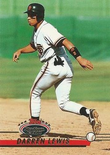 #143 Darren Lewis - San Francisco Giants - 1993 Stadium Club Baseball