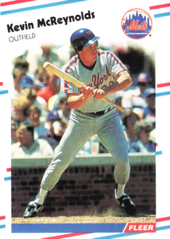 #143 Kevin McReynolds - New York Mets - 1988 Fleer Baseball