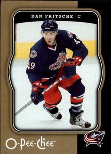 #143 Dan Fritsche - Columbus Blue Jackets - 2007-08 O-Pee-Chee Hockey