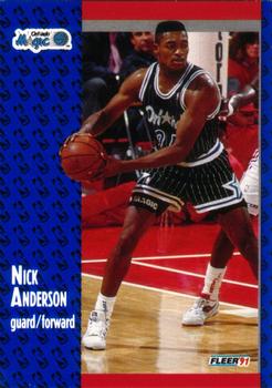 #143 Nick Anderson - Orlando Magic - 1991-92 Fleer Basketball