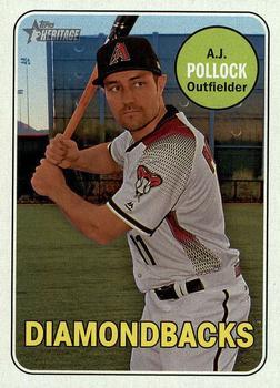#143 A.J. Pollock - Arizona Diamondbacks - 2018 Topps Heritage Baseball