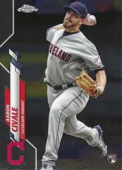 #143 Aaron Civale - Cleveland Indians - 2020 Topps Chrome Baseball