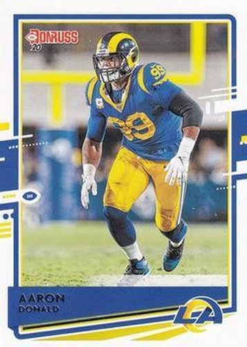 #143 Aaron Donald - Los Angeles Rams - 2020 Donruss Football