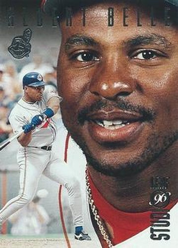 #143 Albert Belle - Cleveland Indians - 1996 Studio Baseball