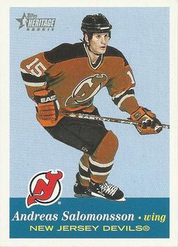 #143 Andreas Salomonsson - New Jersey Devils - 2001-02 Topps Heritage Hockey