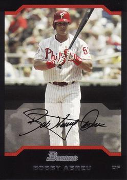 #143 Bobby Abreu - Philadelphia Phillies - 2004 Bowman Baseball