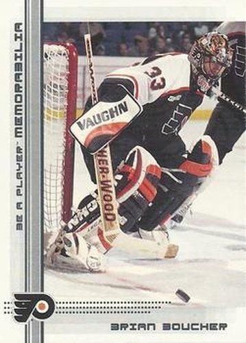 #143 Brian Boucher - Philadelphia Flyers - 2000-01 Be a Player Memorabilia Hockey
