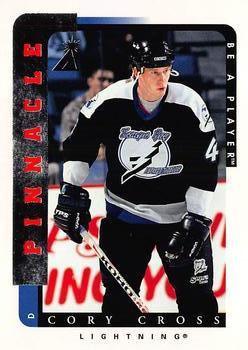 #143 Cory Cross - Tampa Bay Lightning - 1996-97 Pinnacle Be a Player Hockey