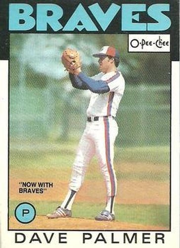 #143 Dave Palmer - Atlanta Braves - 1986 O-Pee-Chee Baseball