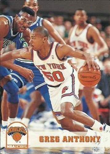 #143 Greg Anthony - New York Knicks - 1993-94 Hoops Basketball