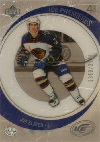 #143 Jim Slater - Atlanta Thrashers - 2005-06 Upper Deck Ice Hockey