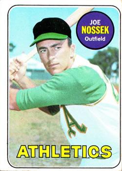 #143 Joe Nossek - Oakland Athletics - 1969 Topps Baseball