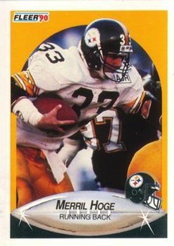 #143 Merril Hoge - Pittsburgh Steelers - 1990 Fleer Football
