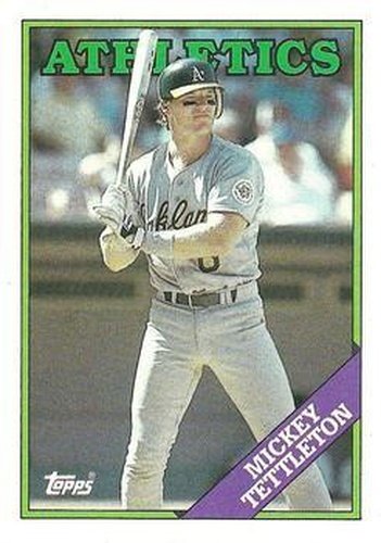 #143 Mickey Tettleton - Oakland Athletics - 1988 Topps Baseball