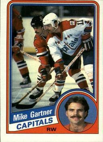 #143 Mike Gartner - Washington Capitals - 1984-85 Topps Hockey