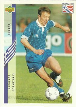 #143 Nikolaos Tsiantakis - Greece - 1994 Upper Deck World Cup Contenders English/Spanish Soccer