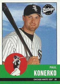 #143 Paul Konerko - Chicago White Sox - 2001 Upper Deck Vintage Baseball