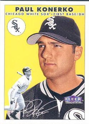 #143 Paul Konerko - Chicago White Sox - 2000 Fleer Tradition Baseball