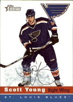 #143 Scott Young - St. Louis Blues - 2000-01 Topps Heritage Hockey