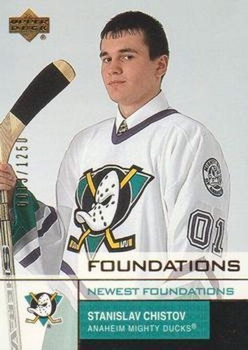 #143 Stanislav Chistov - Anaheim Mighty Ducks - 2002-03 Upper Deck Foundations Hockey
