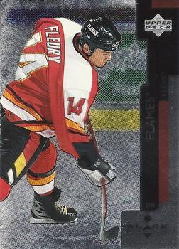 #143 Theoren Fleury - Calgary Flames - 1997-98 Upper Deck Black Diamond Hockey
