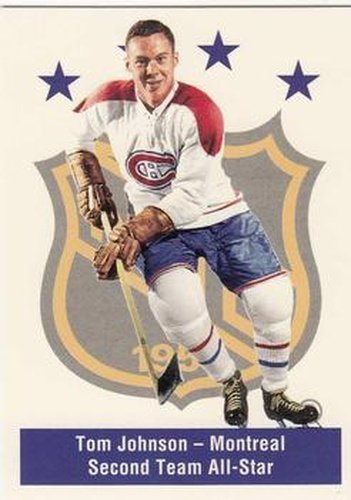 #143 Tom Johnson - Montreal Canadiens - 1994 Parkhurst Missing Link 1956-57 Hockey