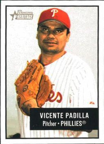 #143 Vicente Padilla - Philadelphia Phillies - 2003 Bowman Heritage Baseball