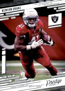 #143 Kenyan Drake - Las Vegas Raiders - 2021 Panini Prestige Football