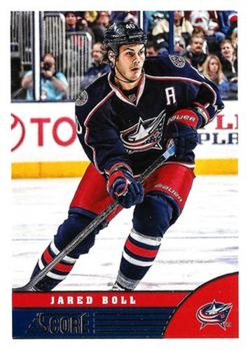 #143 Jared Boll - Columbus Blue Jackets - 2013-14 Score Hockey