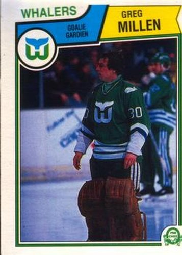 #143 Greg Millen - Hartford Whalers - 1983-84 O-Pee-Chee Hockey