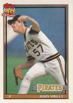 #143 John Smiley - Pittsburgh Pirates - 1991 O-Pee-Chee Baseball