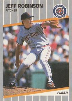 #143 Jeff Robinson - Detroit Tigers - 1989 Fleer Baseball